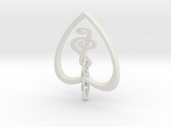 droplet earring 3d printed 