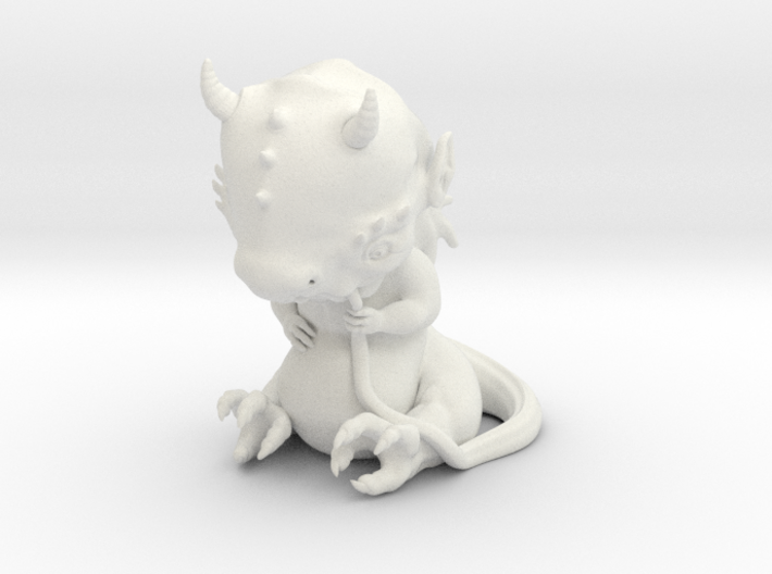 Dragon Baby statue 3d printed 