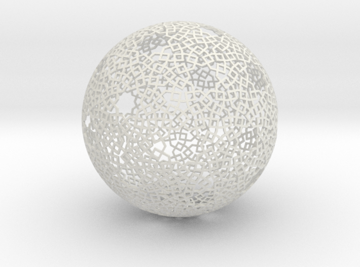 Two-point spherical star pattern 3d printed 