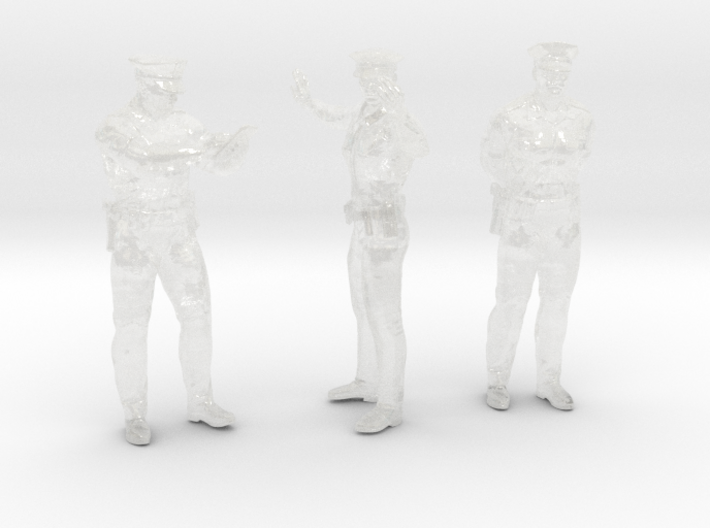 Police Officer Traffic Control Set 3d printed