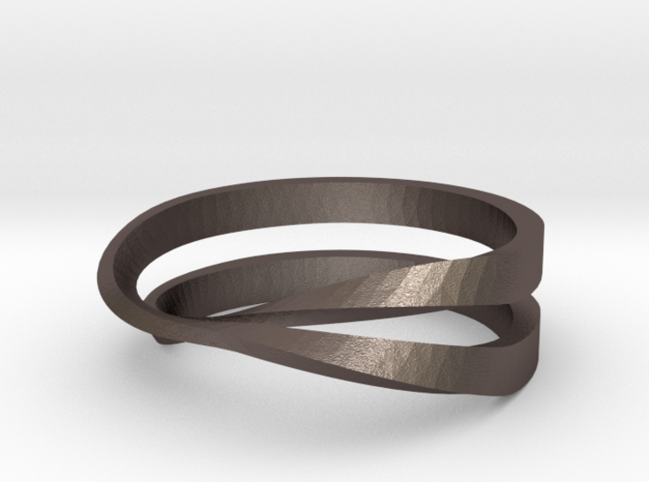split mobius ring 3d printed 
