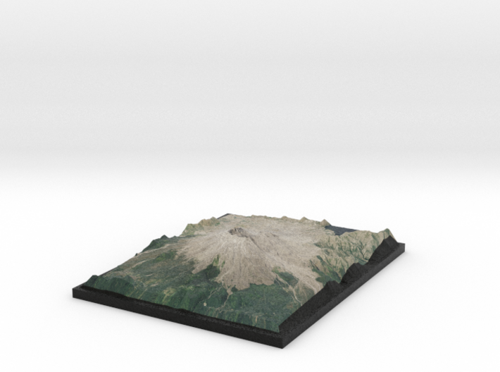 Full Color Mt. St. Helens Model 3d printed 