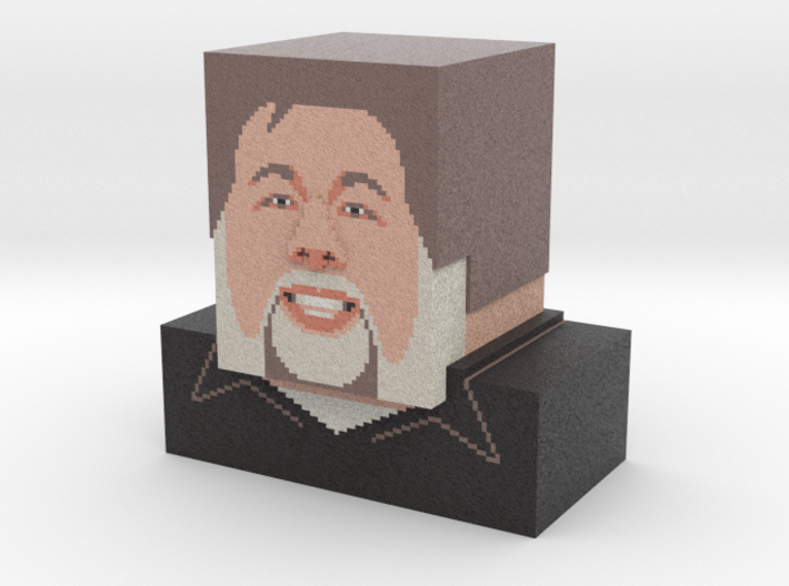 Steve Wozniak bust 3d printed 