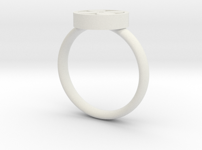 Clover Ring 3d printed 