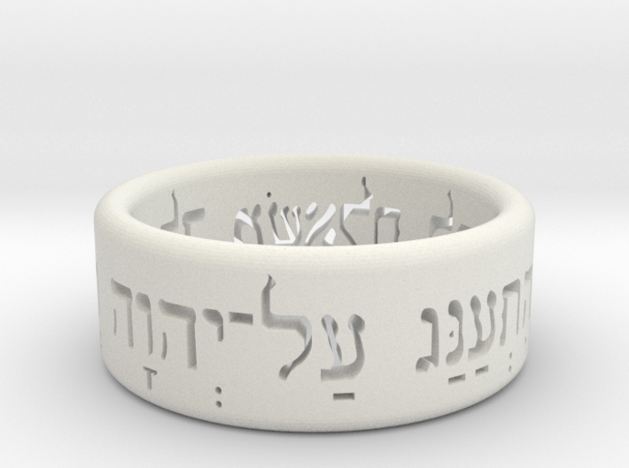 Psalms 37:4 Ring (Size 10) 3d printed 