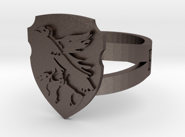 Ravenclaw Crest Ring 3d printed 