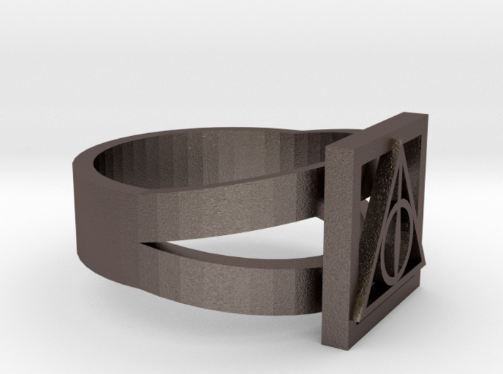 Deathly Hallows Ring Size 5 3d printed 