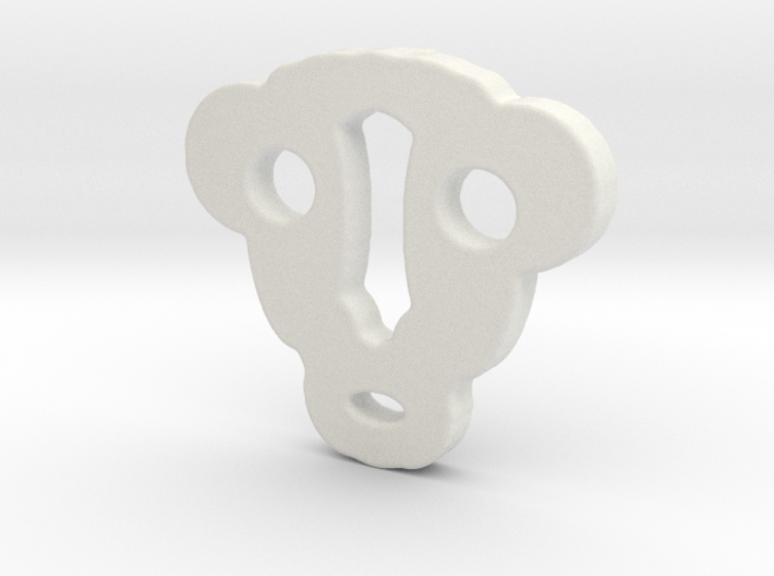 Monkey Face Keychain / Pendant 3d printed 