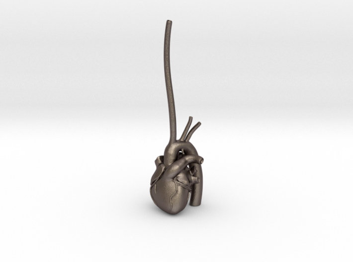 Anatomical Heart Ring Holder 3d printed 