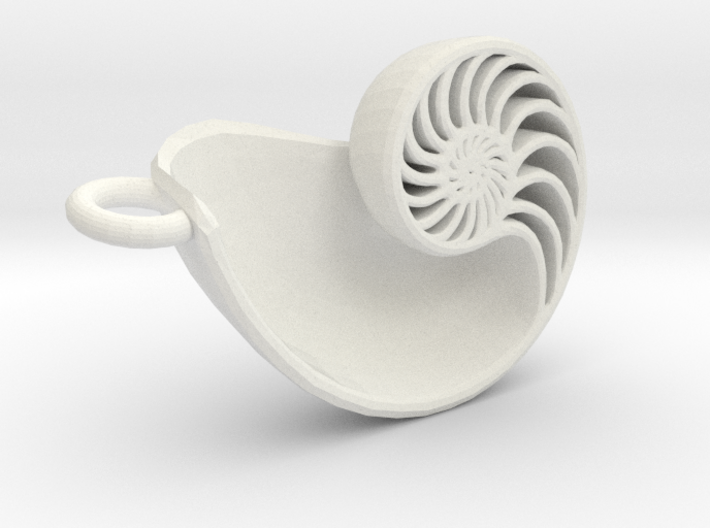 Nautilus Pendant (Small) 3d printed 