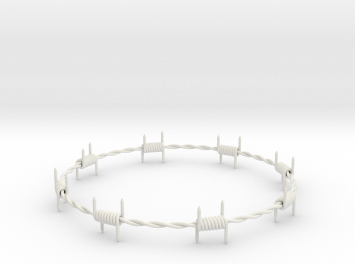 Barbed Wire Bracelet 3d printed 