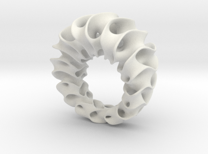 Gyroid Ring 3d printed 