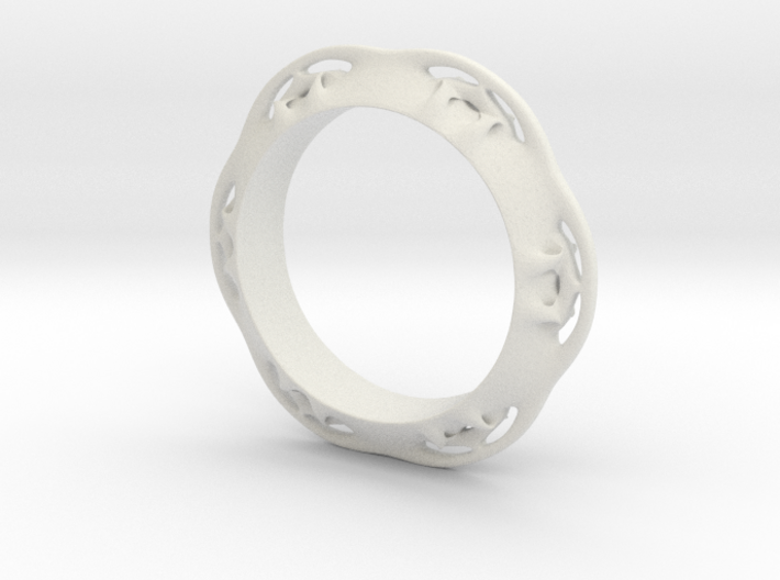 Flower Ring (Size: 7.5) 3d printed 