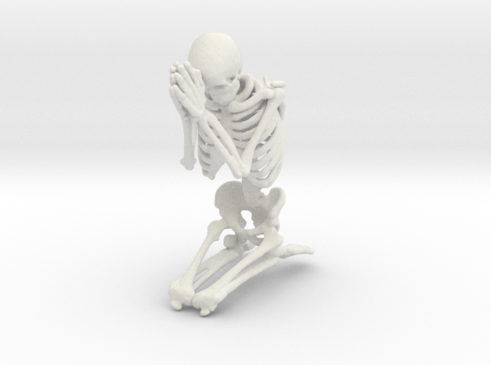 Skeleton "Pray..." 3d printed 