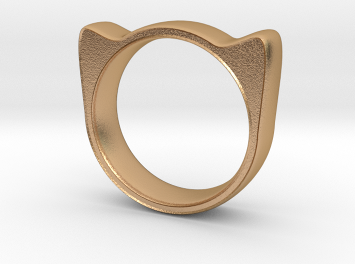 Meow ring 17mm 3d printed 