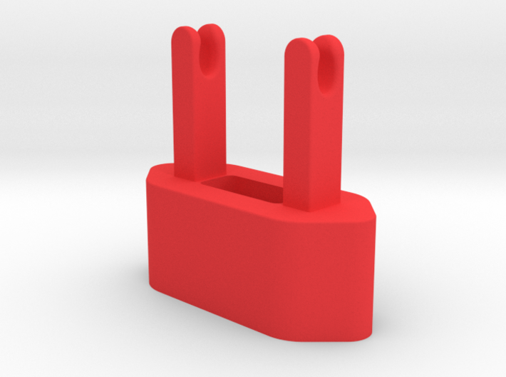 The Wrap - cable winder for Euro iPhone charger 3d printed 
