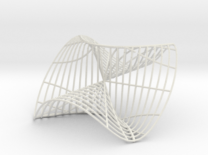 Noncontinuous Function of two variables 3d printed 