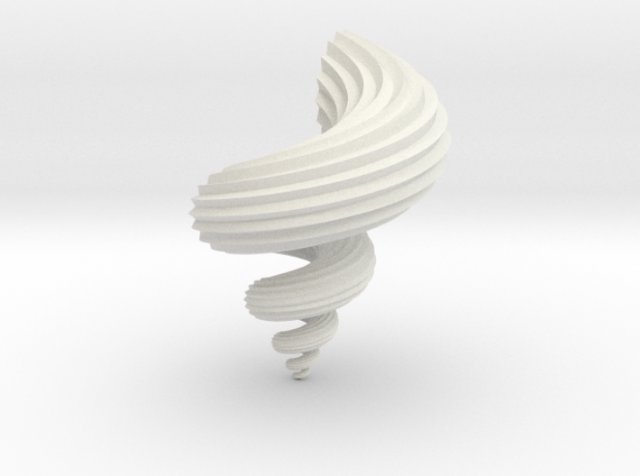 auger stellatus shell - seashell 3d printed 