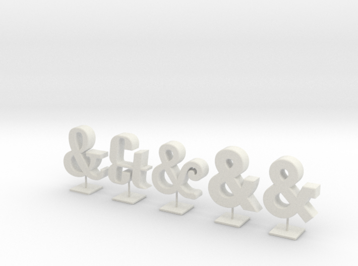little ampersands 3d printed 