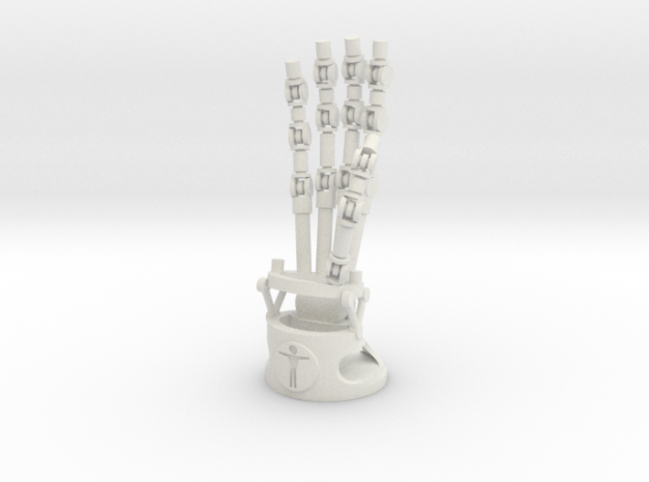 Robot hand phone stand 3d printed 