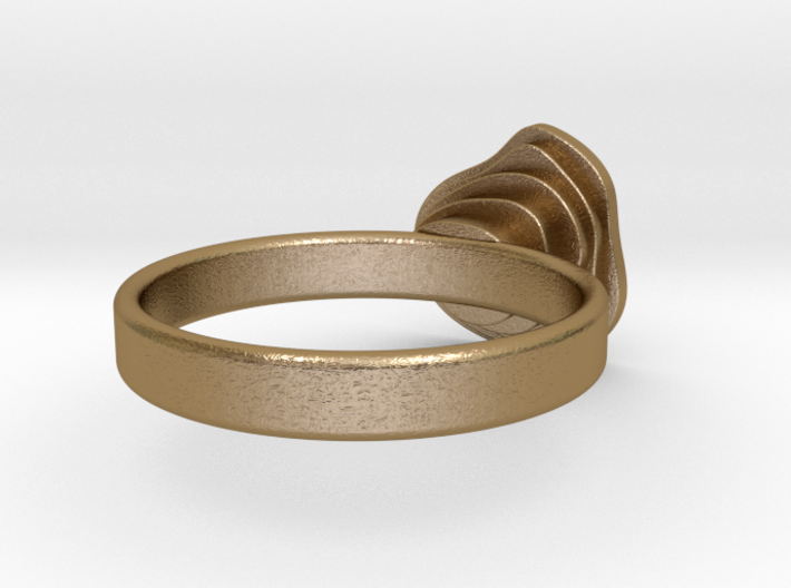 Gold Mine Ring - UK L (inside diameter 16.31mm) 3d printed 