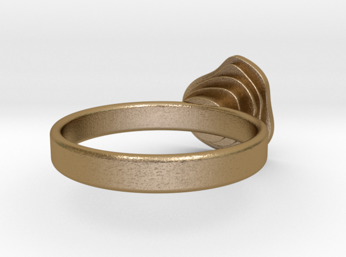 Gold Mine Ring - UK M (inside diameter 16.71mm) 3d printed 
