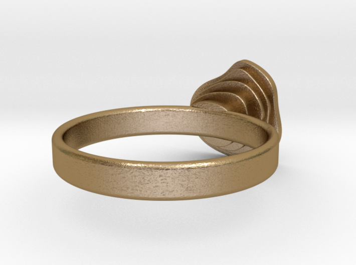 Gold Mine ring - UK O (inside diameter 17.53mm) 3d printed 