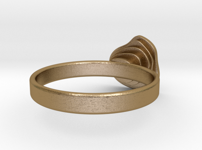 Gold Mine ring - UK Q (inside diameter 18.34mm) 3d printed 