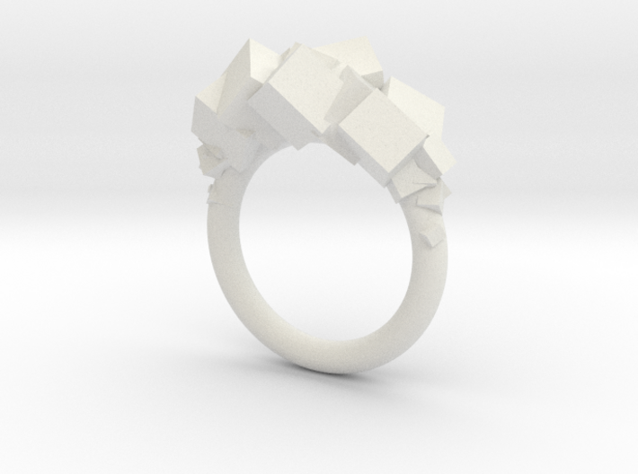 Rock Ring size 8 3d printed 
