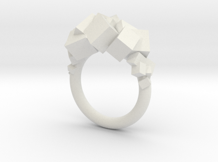 Rock Ring size 7 3d printed 