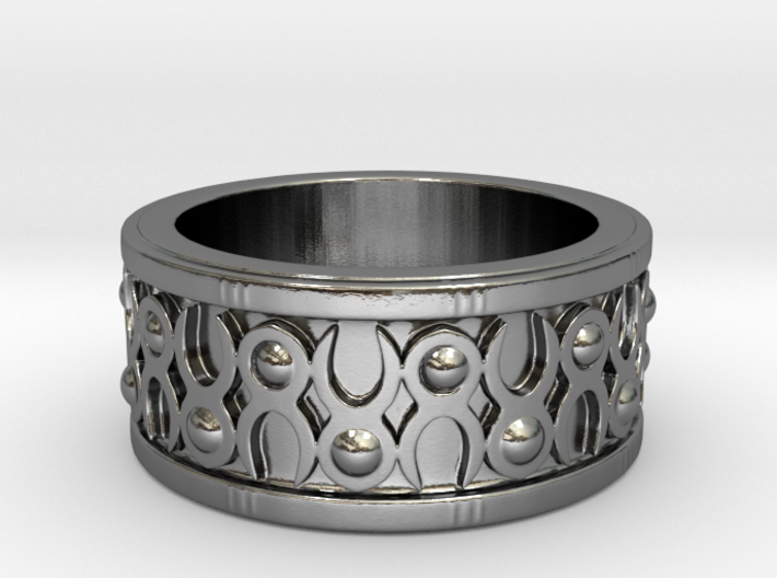 Minotaur Horn Ring 3d printed 