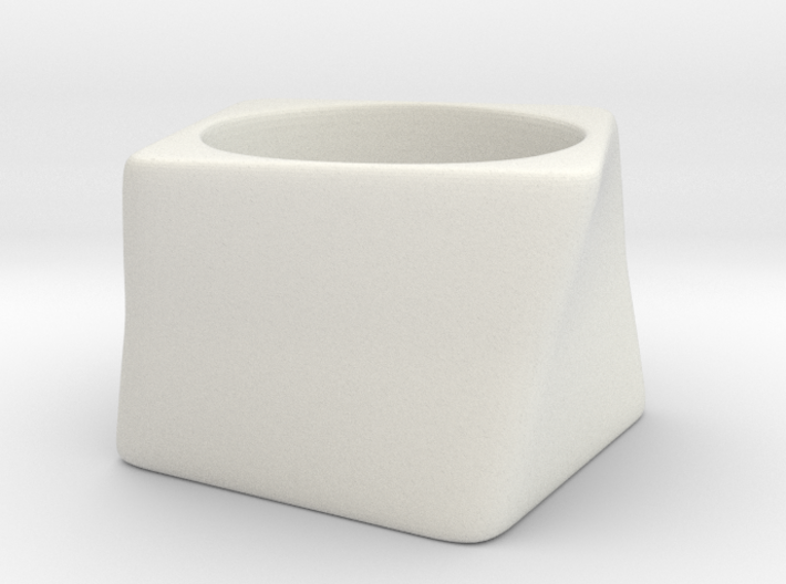 Twisted Cube - Ring - size56 - diam17,8mm 3d printed 