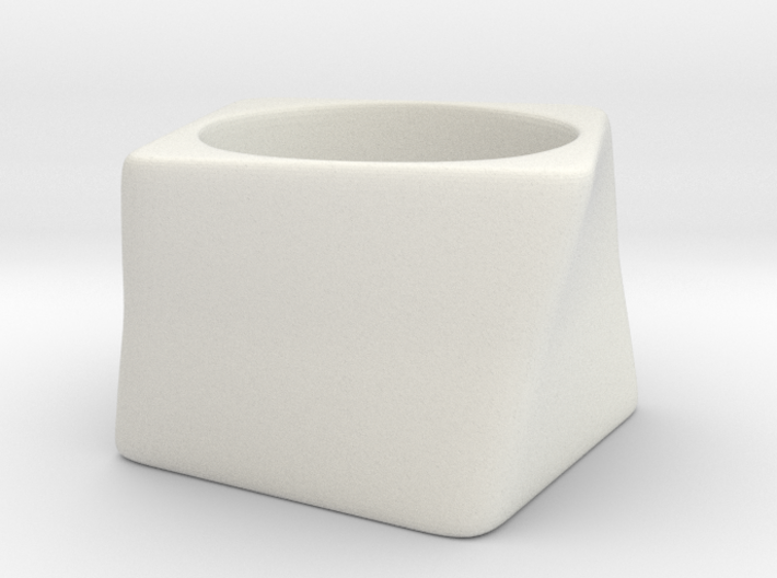 Twisted Cube - Ring - size58 - diam18,5mm 3d printed 