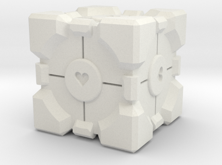 Companion Cube Holder 3d printed 