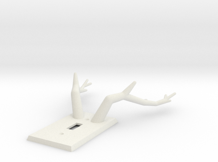 Antler Light Switch Plate Cover 3d printed 