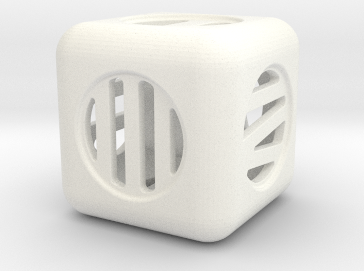 Small Cube Encased In Dice 3d printed 