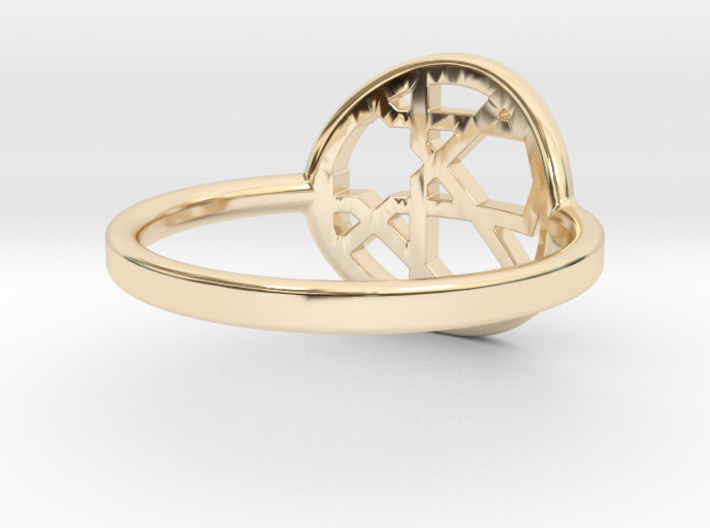 Hibiscus Ring- Multiple Sizes 3d printed 