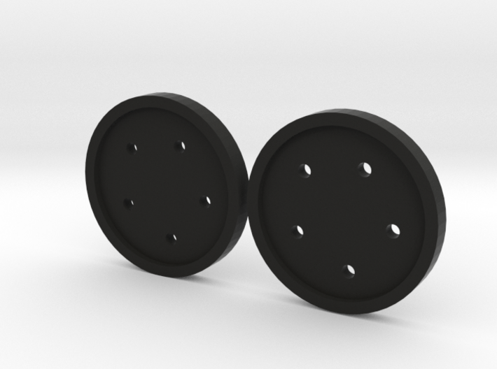 1&quot; five-holed buttons (two) 3d printed