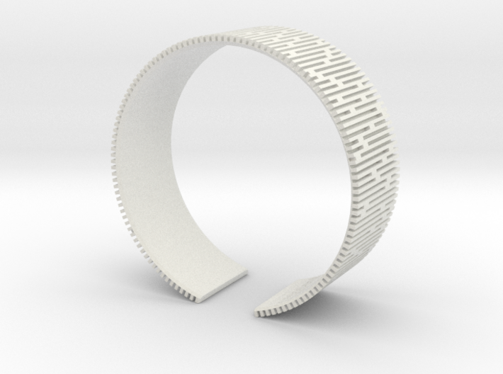 Crescent Bracelet (L) 3d printed 