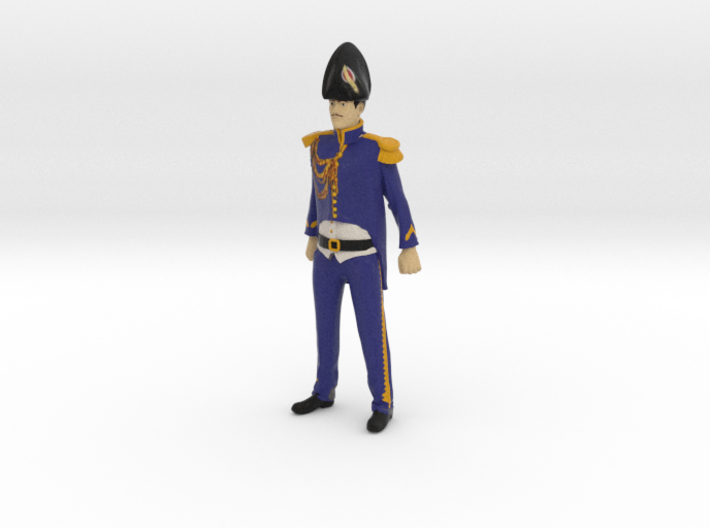 FRENCH NAVY OFFICER 1/24 3d printed machine painted nylon