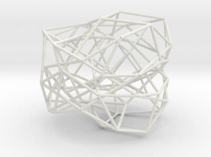 Crystalline Network Pendant 3d printed 