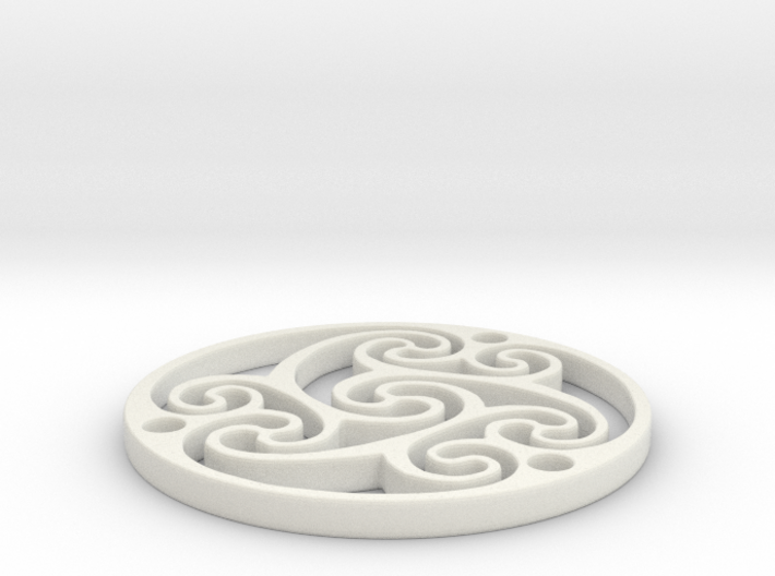 Celtic Amulet [3.6cm, 1.4"] 3d printed 
