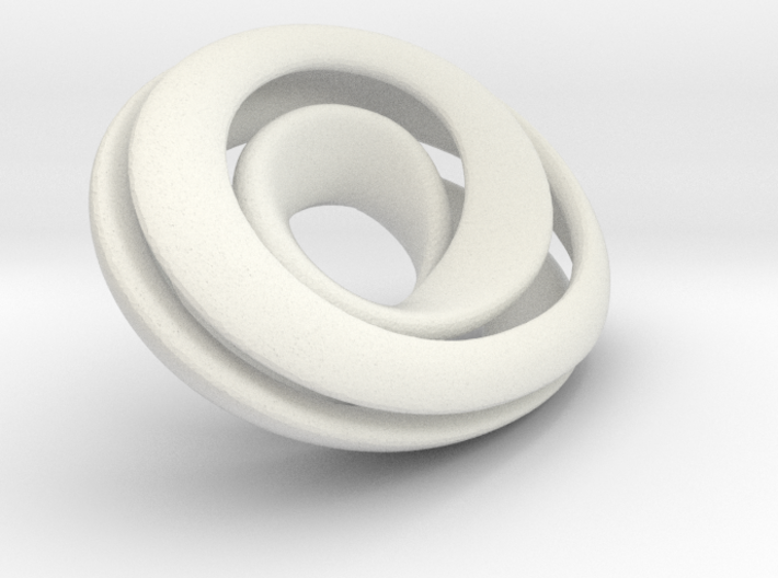 Split Mobius band - 30mm oval 3d printed 