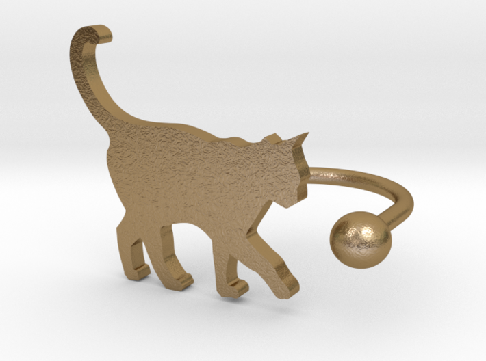 [Ring]Kitty play with a Ball (size 8) 3d printed 