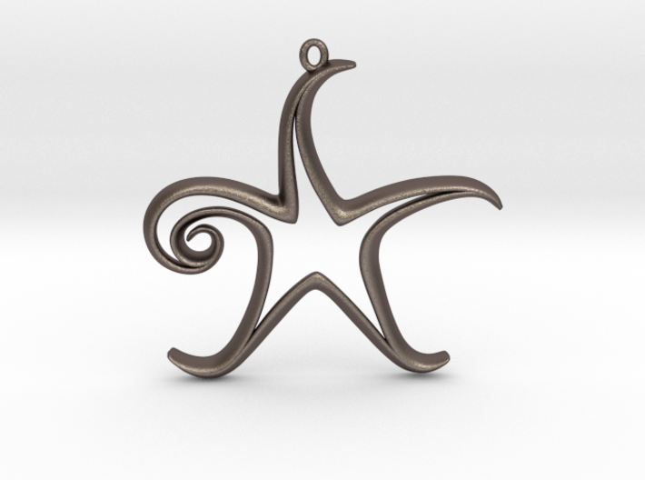 The Star Pendant 3d printed 