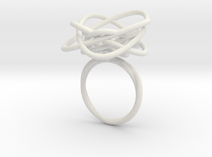 Sprouted Spiral Ring (Size 6) 3d printed 