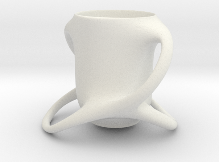 Cup with Four Handles 3d printed 