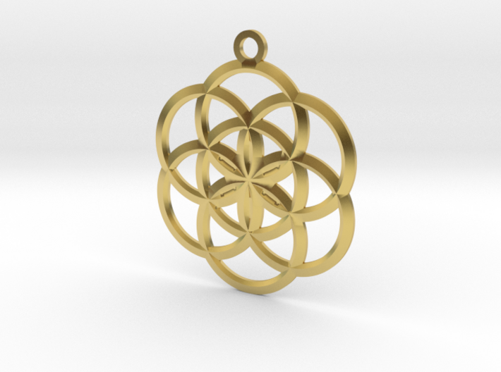 Seed of Life Pendant 3d printed 