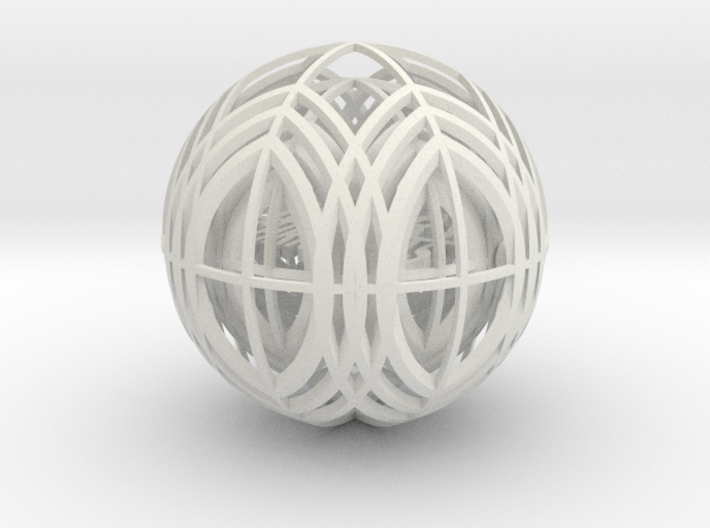"MERRY CHRISTMAS" Spinning Bauble Christmas Orname 3d printed 