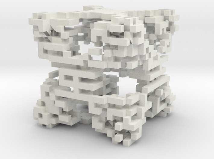Fractal x cube 3d printed 